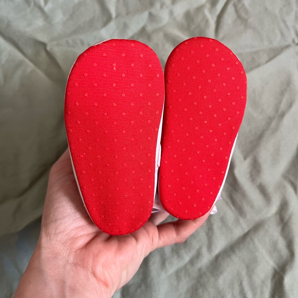 Red Glitter Kids Sneakers - Picture 4 of 4